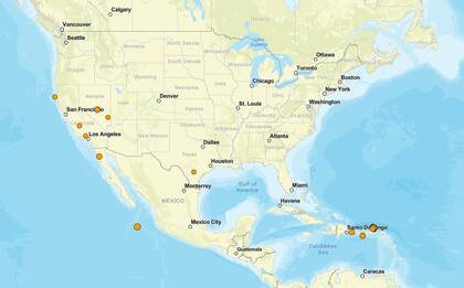 Los temblores ocurridos en EE.UU. durante las últimas horas
