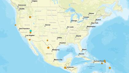 Los temblores ocurridos en EE.UU. durante las últimas horas