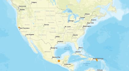Los temblores ocurridos en EE.UU. durante las últimas horas