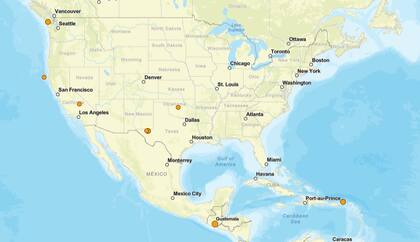 Los temblores ocurridos en EE.UU. durante las últimas horas