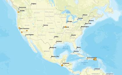 Los temblores ocurridos en EE.UU. durante las últimas horas