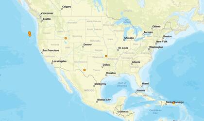 Los temblores ocurridos en EE.UU. durante las últimas horas