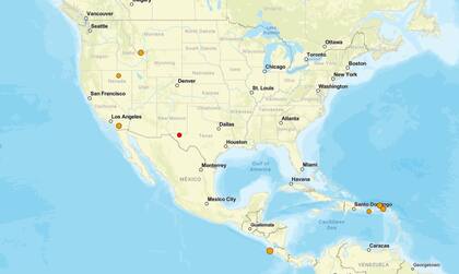 Los temblores ocurridos en EE.UU. durante las últimas horas