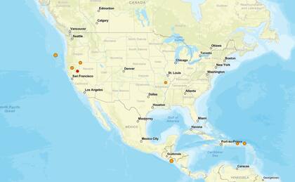 Los temblores ocurridos en EE.UU. durante las últimas horas