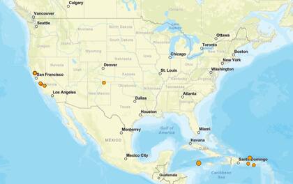 Los temblores ocurridos en EE.UU. durante las últimas horas