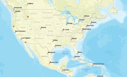 Los temblores ocurridos en EE.UU. durante las últimas horas