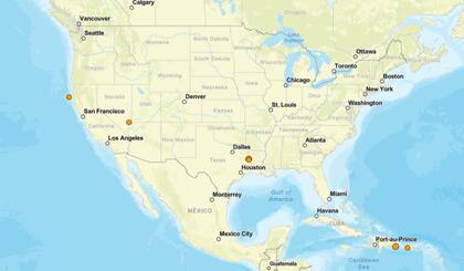 Los temblores ocurridos en EE.UU. durante las últimas horas