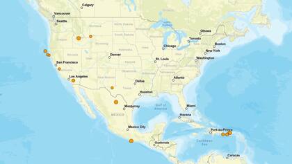 Los temblores ocurridos en EE.UU. durante las últimas horas