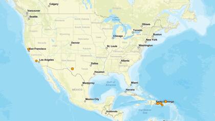 Los temblores ocurridos en EE.UU. durante las últimas horas