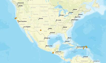 Los temblores ocurridos en EE.UU. durante las últimas horas