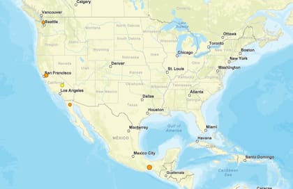 Los temblores ocurridos en EE.UU. durante las últimas horas