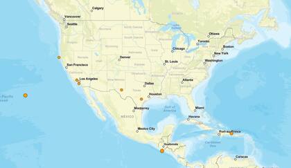 Los temblores ocurridos en EE.UU. durante las últimas horas