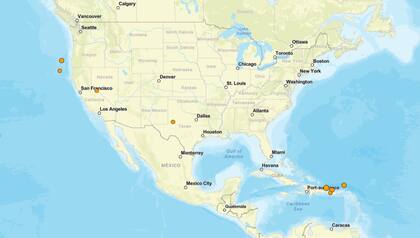 Los temblores ocurridos en EE.UU. durante las últimas horas