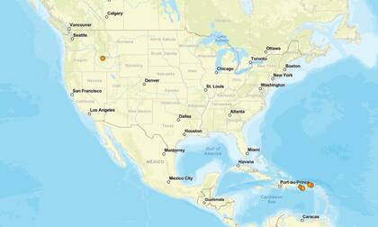Los temblores ocurridos en EE.UU. durante las últimas horas