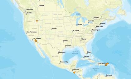 Los temblores ocurridos en EE.UU. durante las últimas horas