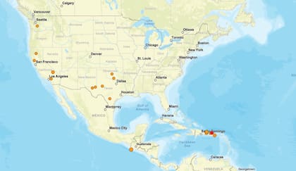 Los temblores ocurridos en EE.UU. durante las últimas horas