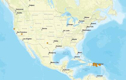 Los temblores ocurridos en EE.UU. durante las últimas horas