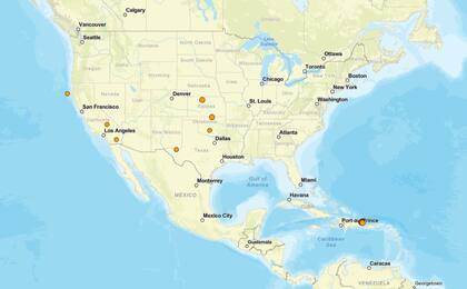Los temblores ocurridos en EE.UU. durante las últimas horas