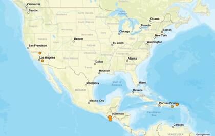 Los temblores ocurridos en EE.UU. durante las últimas horas
