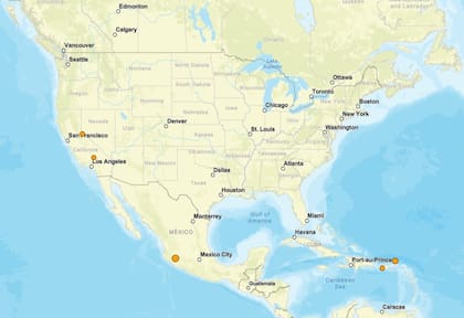 Los temblores ocurridos en EE.UU. durante las últimas horas