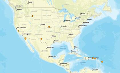 Los temblores ocurridos en EE.UU. durante las últimas horas