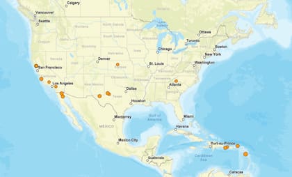 Los temblores ocurridos en EE.UU. durante las últimas horas