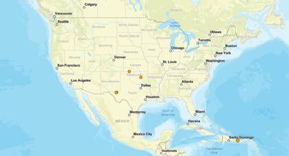 Los temblores ocurridos en EE.UU. durante las últimas horas