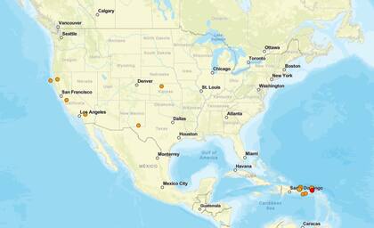 Los temblores ocurridos en EE.UU. durante las últimas horas