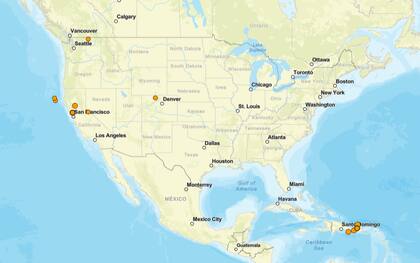 Los temblores ocurridos en EE.UU. durante las últimas horas