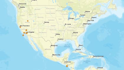 Los temblores ocurridos en EE.UU. durante las últimas horas