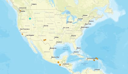 Los temblores ocurridos en EE.UU. durante las últimas horas