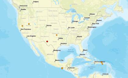 Los temblores ocurridos en EE.UU. durante las últimas horas