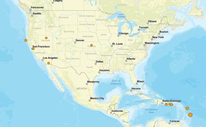 Los temblores ocurridos en EE.UU. durante las últimas horas