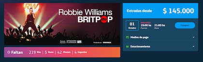 Los tickets se consiguen desde la página de Movistar Arena