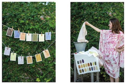 Los tintes pueden utilizarse tanto en papeles como en telas.