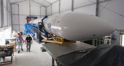 Los trabajos de la Conae en Pipinas, provincia de Buenos Aires