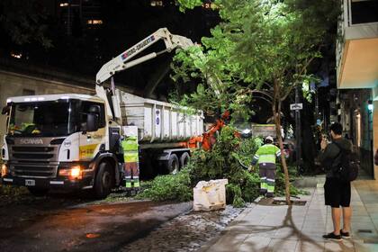 Los trabajos de limpieza y recuperación del espacio público continuarán anoche, según informaron desde el gobierno porteño