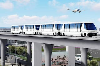 La nueva tecnología con un tren automático para traslados desde el Aeropuerto de Los Ángeles