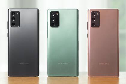 Los tres colores del Galaxy Note20