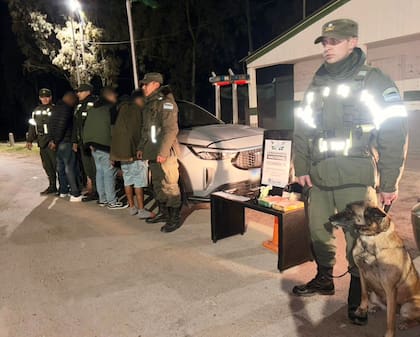 Los tres detenidos en Villarino y la droga secuestrada