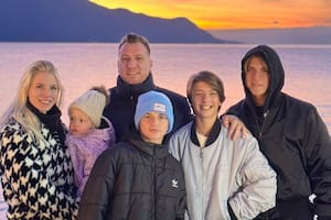 Los tres hijos mayores de Wanda Nara y Maxi López pasan unos días de descanso con su papá en Suiza (Foto: Instagram @danielachristiansson)