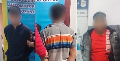 Los tres jóvenes detenidos