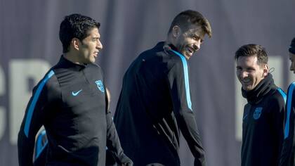 Los tres juntos en Barcelona