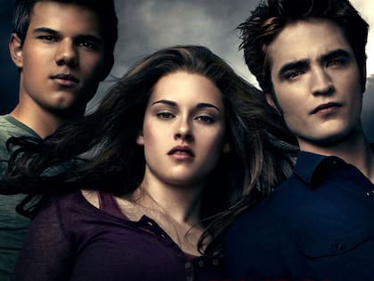 Los tres protagonistas de la película "Crepúsculo"