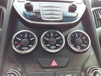 Los tres relojes en el panel central