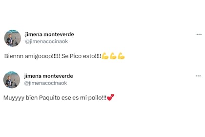 Los tuits de Jimena Monteverde en apoyo a la explicación de Paco Almeida