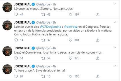 Los tuits del conductor.