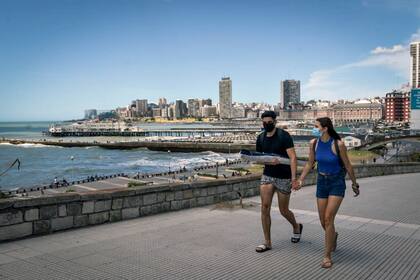 Los turistas respetaron la distancia social recomendada