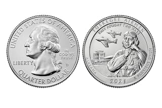 La moneda de 25 centavos de 2021 que se vendió por US$3295