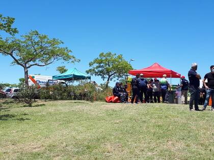 Los últimos trabajos de búsqueda previos al hallazgo de Guido Orlando, ahogado en la laguna del barrio Vistas, de Puertos de Escobar